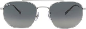 Ray-Ban Gray Irregular Unisex Sunglasses RB3707003/7157