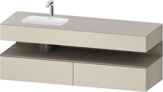 Duravit Qatego Lavabo Encastrado Con Base De Lavabo Consola, - Duravit