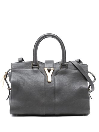 Saint Laurent 2000-2012 Small Sheepskin Cabas Chyc satchel - women - Leather - One Size - Grey