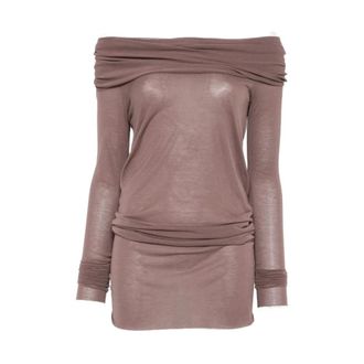 Rick Owens Dames, Tops, Bruin, Maat: M Zijde