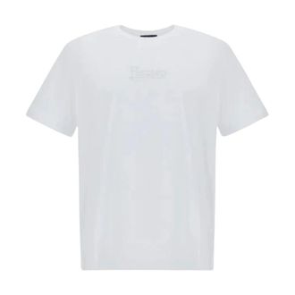 Herno Embroidered T-shirt - male - Herno - T-Shirts - White - 2XL - Tops
