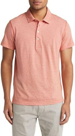 Billy Reid Pensacola Organic Cotton Polo in Burnt Red at Nordstrom Rack, Size Medium