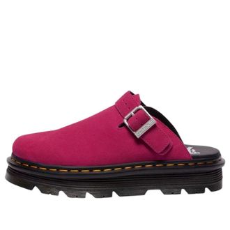 Dr. Martens Zebzag Suede Mules Fuchsia Pink 31937651
