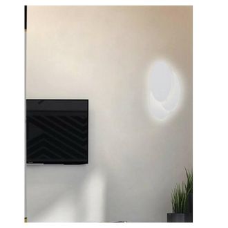 Trade Shop Trade Shop Traesio - Trade Shop - Applique A Led 3 Ovale Lumetto Comodino Abat Jour 12w Luce 6500k 3000k 4000k E33