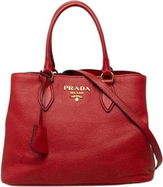 Prada Pre-owned Vintage Satchel - Pre-owned - Mujer - Rojo - ONE SIZE