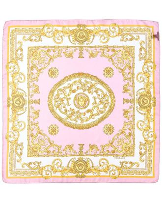 Versace Barocco Print Silk Scarf