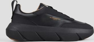 Alexander Smith Eclipse Woman in black nappa and rubberized leather with black sole