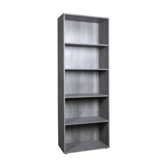 Composad Libreria Linea flow 5 Ripiani - Cm.35 X 68 X H.200 Cemento