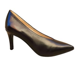 Pedro Ant&oacute;n Womens Leather Pump In Black Leather