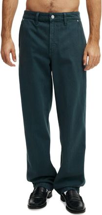 Cotton On Baggy Straight Leg Jeans in Carpenter Trekking Green at Nordstrom Rack, Size 30