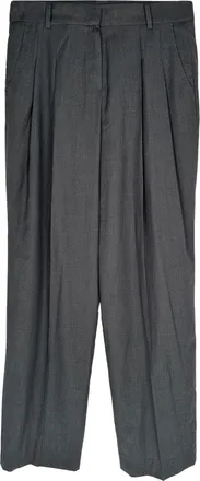 Frankie Shop Pleated Trousers in Grey Tencel