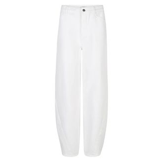 Dante6 Brave Barrel Leg Jeans - Dames - Jeans - Wit - Maat: W27 Katoen