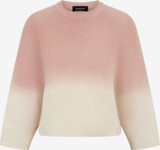 Fabiana Filippi Boxy-Pullover mit Farbverlauf aus Platinum-Faden