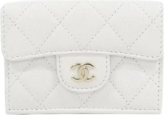 Chanel Pre-owned Wallets, female, White, Size: ONE SIZE Pre-owned Leather Wallet