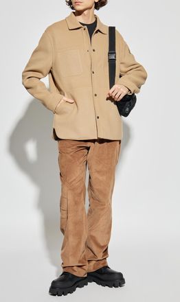 Moncler Wool Jacket, Mens, Beige