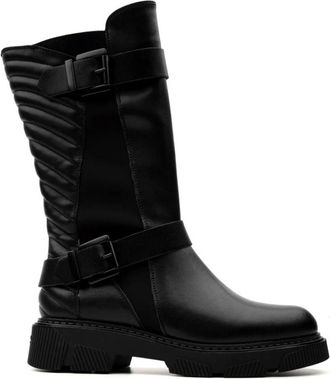 Tosca Blu Hoge Laarzen - Dames - Hoge Laarzen - Zwart - 40 EU - Schoenen