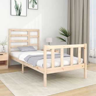 vidaXL Bed Frame without Mattress Solid Wood 90x190 cm Single vidaXL