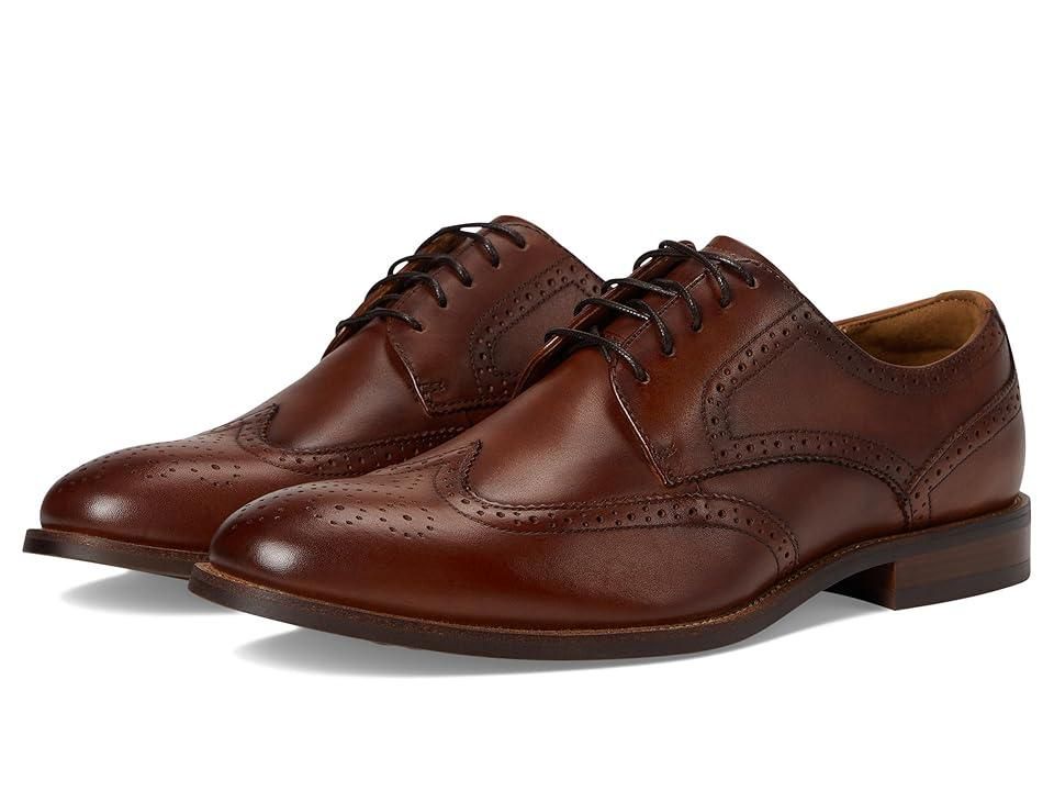 Florsheim Sorrento Cognac Smooth Leather Cap Toe Balmoral Oxford Size 8.5M Men main image 3