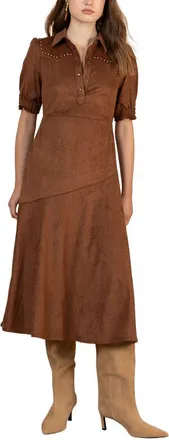 Hale Bob Hale Bob Kaisley Short Sleeve Midi Dress