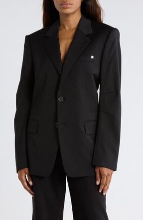 Helmut Lang Curve Classic Virgin Wool Blazer in Black at Nordstrom Rack, Size 46 Regular