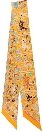 Herm&egrave;s Pre-owned Hermes Collections Imperiales Silk Twilly Scarf Ladies CAA2ZGMJJZBKTZ3X