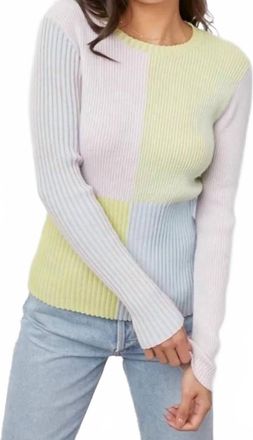 Rails Pia Sweater In Pastel Color Block