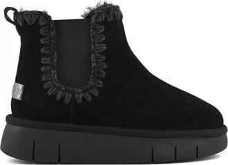 Mou Bounce Chelsea Boot - Dames - Winterlaarzen - Zwart - 39 EU - Wol - Schoenen