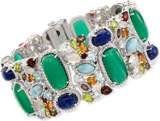 Ross-Simons 85.00- Multi-Gem Bracelet in Sterling Silver