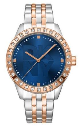 Gevril Group Two-Tone Bracelet Watch in Two-Tone Silver/Rose Gold at Nordstrom Rack