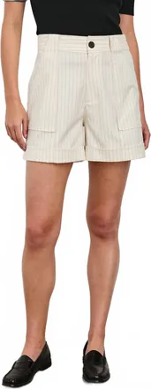 Rails Womens Maryam Short In Birch Pinstripe