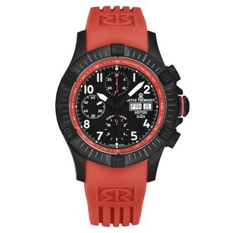 Revue Thommen Air speed Chronograph Black Dial Mens Watch 16071.6776