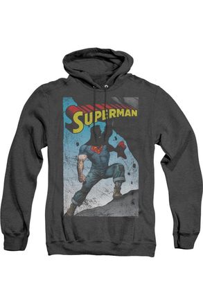 Gildan Superman Alternate Adult Heather Hoodie / Hooded Sweatshirt