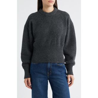 Proenza Schouler Randi Boiled Wool Blend Sweater in Dark Grey at Nordstrom, Size X-Small