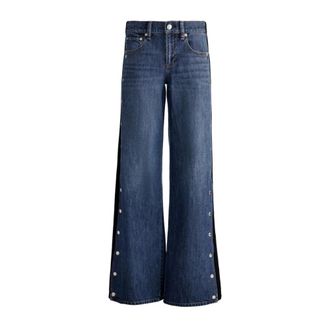 Alice & Olivia Alice + Olivia, Wide Jeans, female, Blue, Size: W26 Wide Jeans