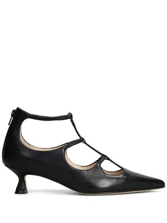 Anna F. 50mm leather pumps - Black