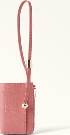 Furla Laura Porta Carte Di Credito S Rosewood Rosa Pelle Stampata Donna