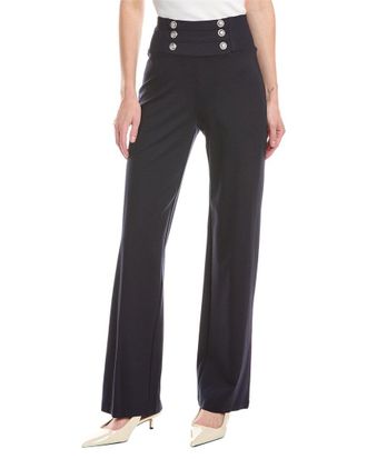 T Tahari High Waisted Pull-On Wide Leg Pant