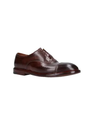 Premiata Mens Flat Shoes Brown Leather