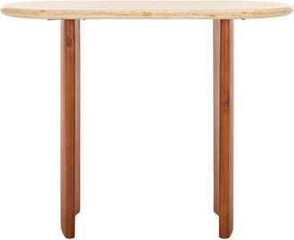 Safavieh Couture Trinsly Travertine Console Table