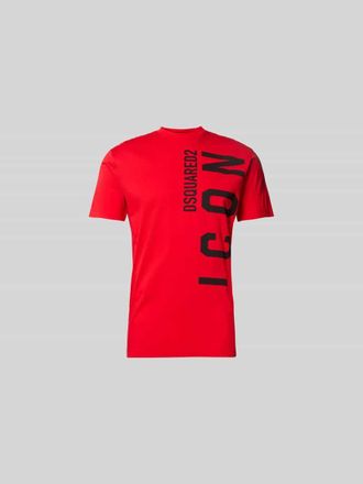 Dsquared2 Slim Fit T-Shirt aus reiner Baumwolle in Rot, Gr&ouml;&szlig;e XXXL