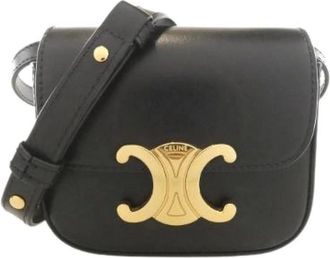 Celine Pre-owned Belt Bags, female, Black, Size: ONE SIZE Pre-owned Mini Claude Calf Shoulder Bag