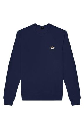 Dalix Cappuccino Fleece Sweatshirt in Navy Blue at Nordstrom, Size Xx-Large
