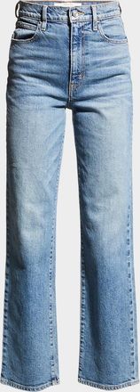 Slvrlake Denim London High-Rise Straight-Leg Jeans