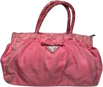 Prada Pre-owned Handbags, female, Pink, Size: ONE SIZE Pre-owned Vintage Fabric Handbag