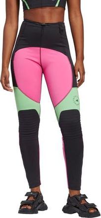adidas by Stella McCartney TrueNature Hiking Leggings in Black/Pink/Green at Nordstrom Rack, Size Small