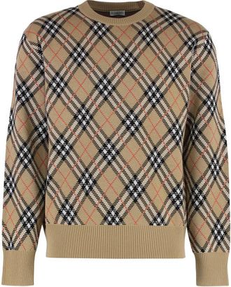 Burberry Beige Crew Neck Sweater