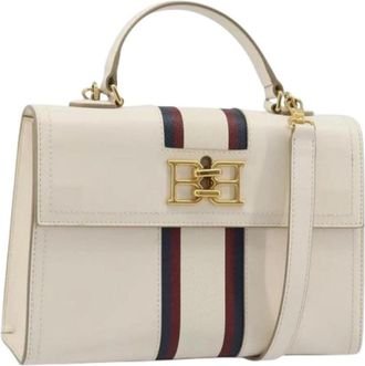 Bally Pre-owned Hand Bag - Dames - Vintage Handtas - Wit - ONE Size - Leer - Vintage