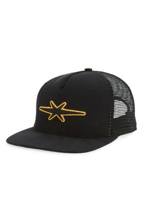 Phipps Star Logo Embroidered Snapback Trucker Hat in Black at Nordstrom