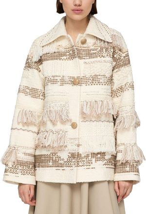 Lafayette 148 New York Wool-Blend A-Line Coat