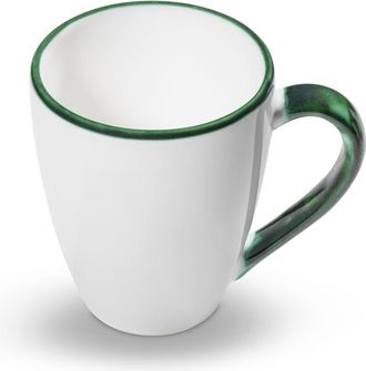 Gmundner Keramik Gmundner Keramik - Green Rim, Taza De Desayuno Max 0,3 Litros